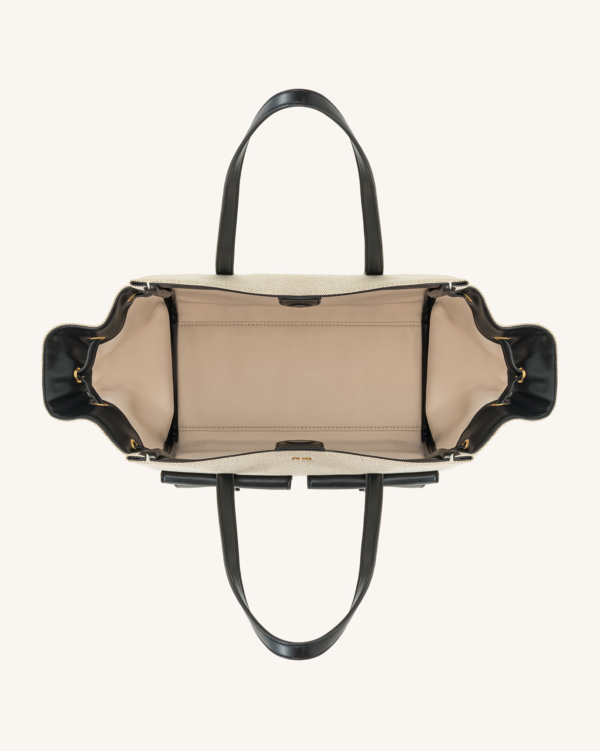 Linda Tote Bag - Black Canvas