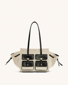 Linda Tote Bag - Black Canvas