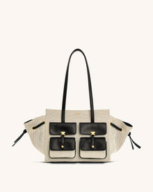 Linda Tote Bag - Black Canvas