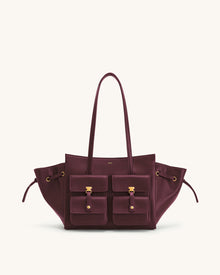 Linda Tote Bag - Deep Burgundy