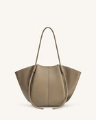 Nala Wide Tote Bag - Taupe
