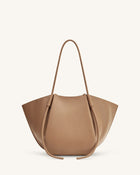 Nala Wide Tote Bag - Clay Brown