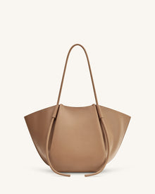 Nala Wide Tote Bag - Clay Brown