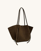 Nala Wide Tote Bag - Mocha Brown