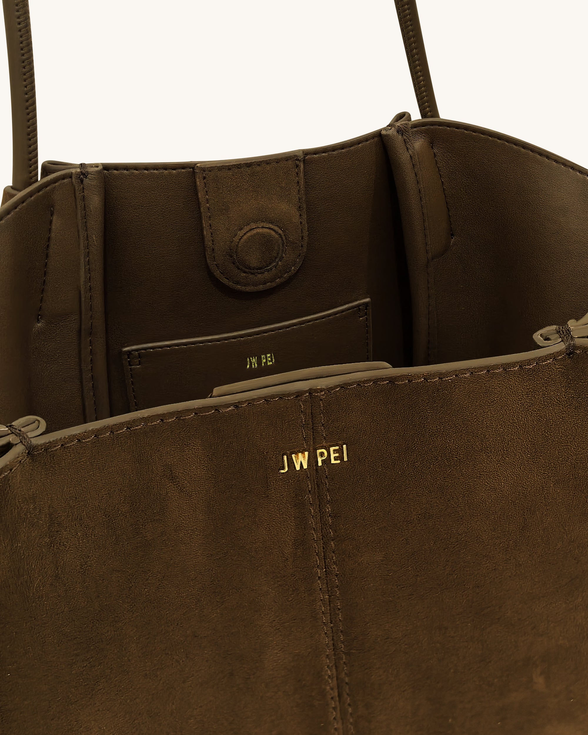 Nala Wide Tote Bag - Mocha Brown