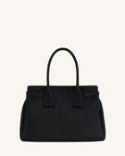 Miley Belt Embellished Tote Bag - Black