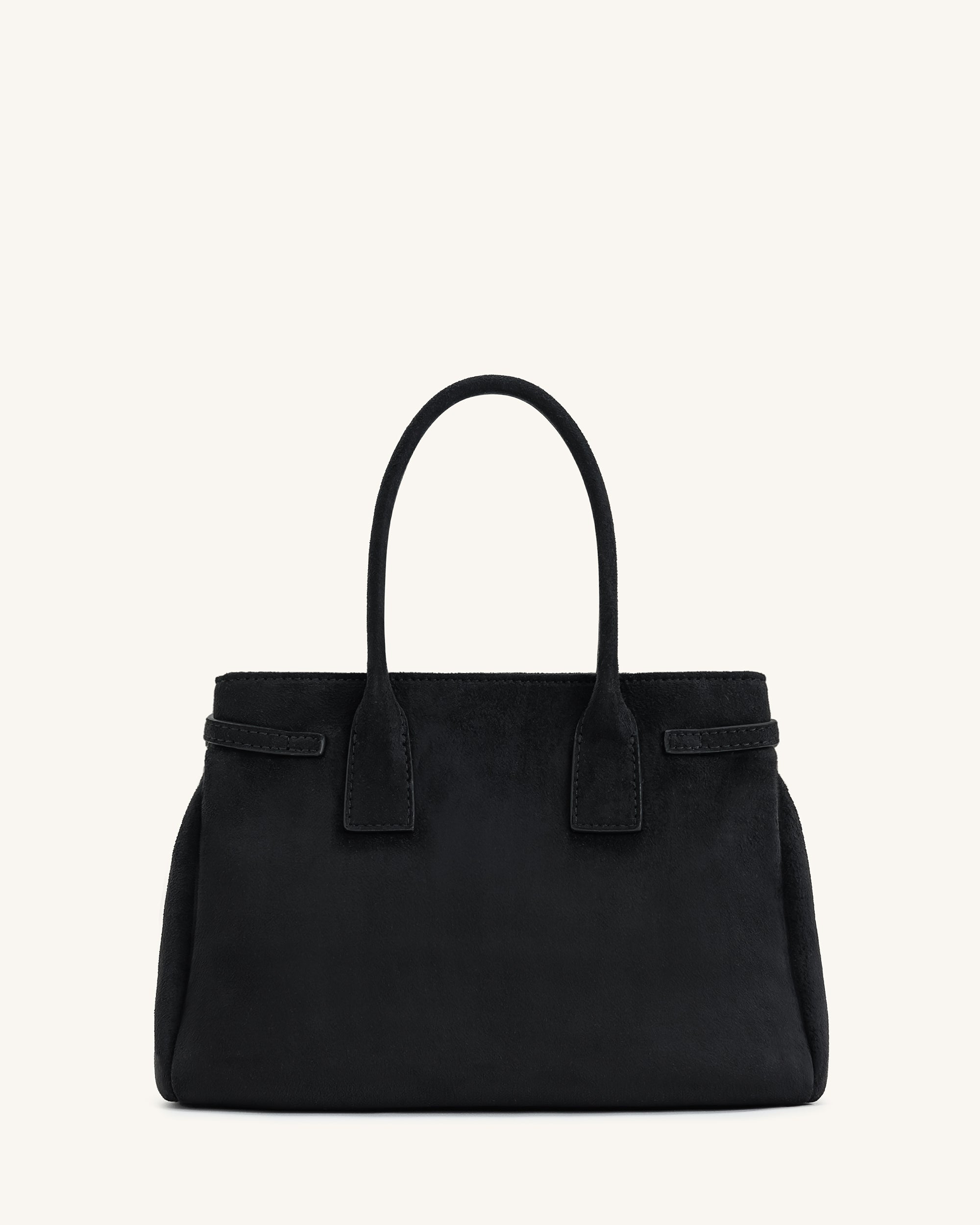 Miley Belt Embellished Tote Bag - Black