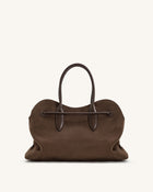 Adele Metal Rope Knot Tote Bag - Mocha Brown