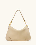 Jayla Metal Pendant Embellished Shoulder Bag - Khaki
