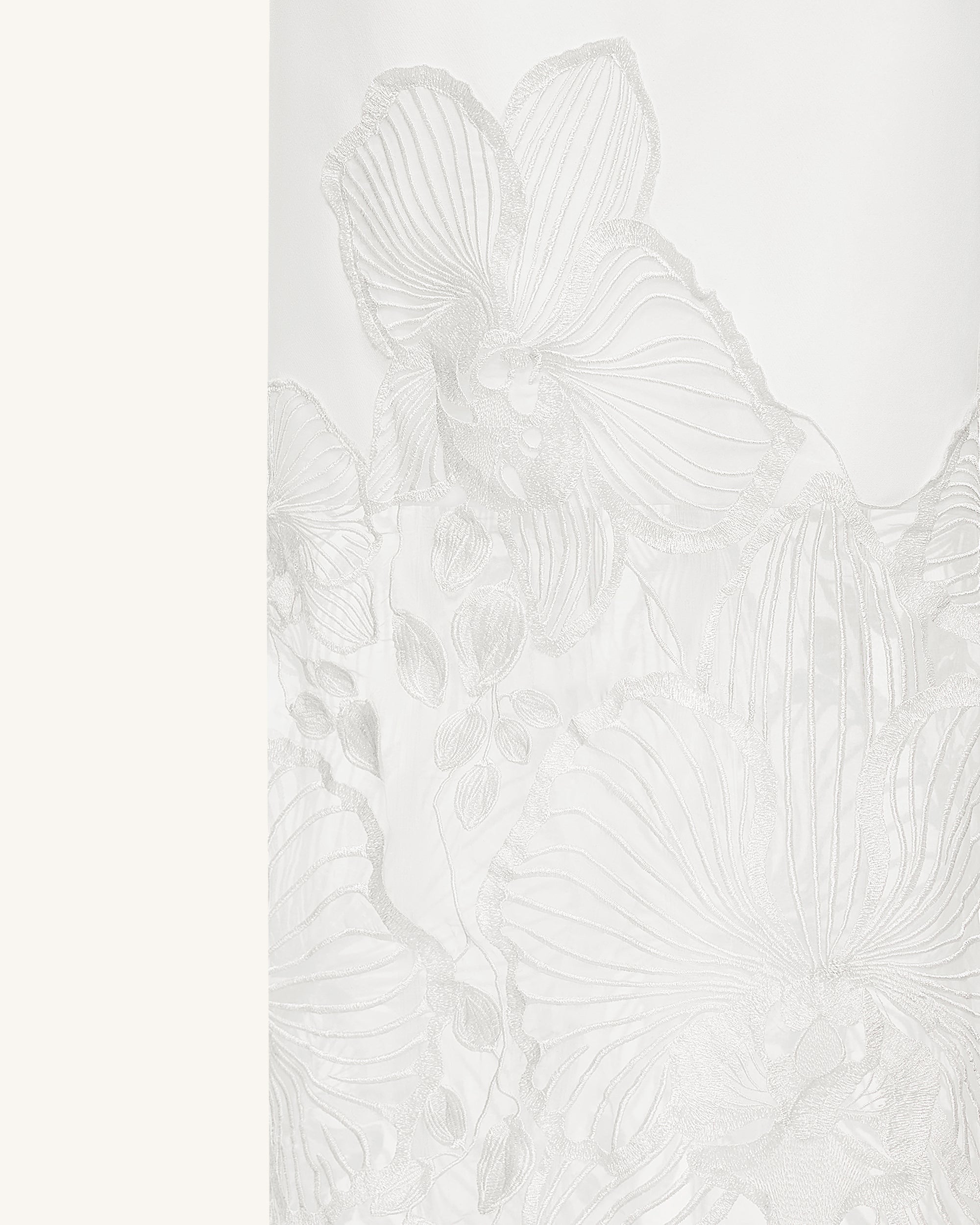 Orchid Embroidered Corset Dress - White