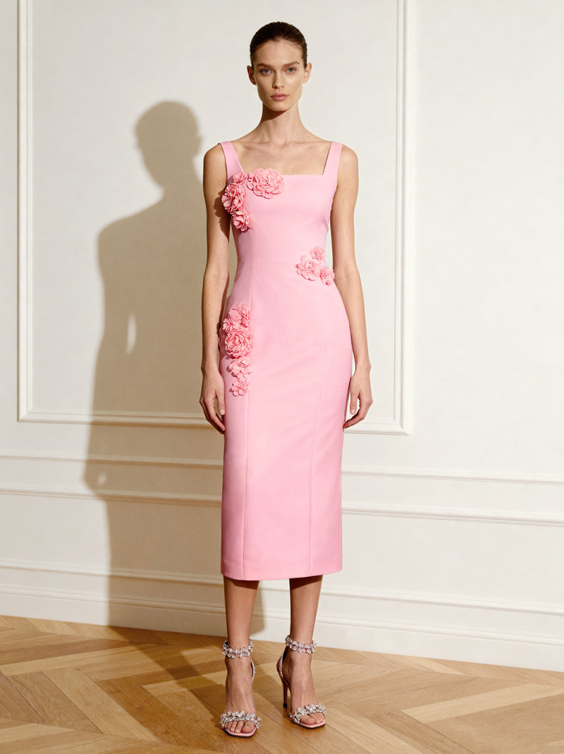 Garden Grace Sheath Dress - Pink