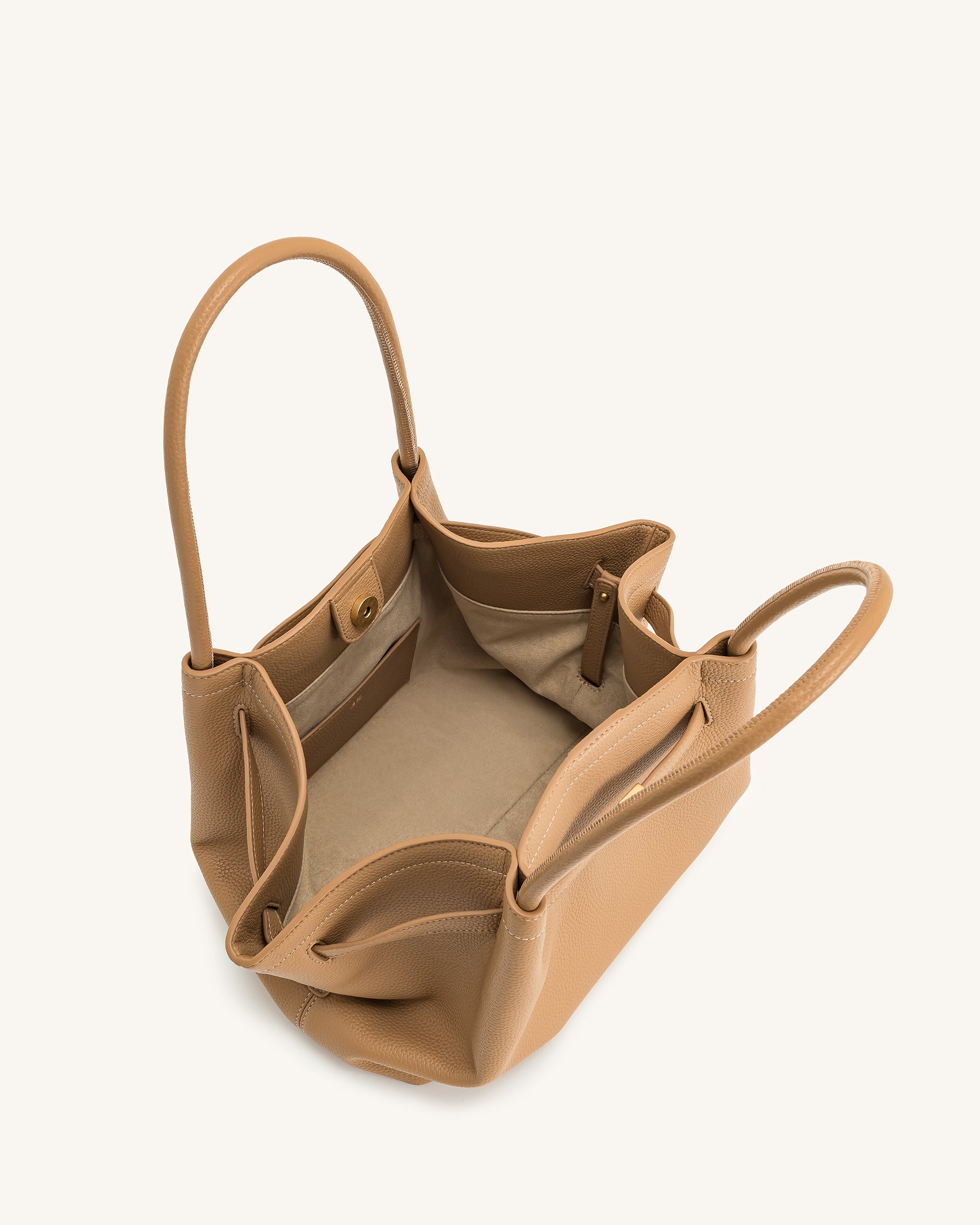 Hana Medium Tote Bag - Latte Color | JW PEI