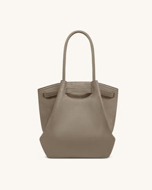 Hana Column Tote Bag - Taupe