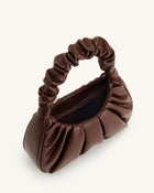 Gabbi Ruched Hobo Handbag - Umber