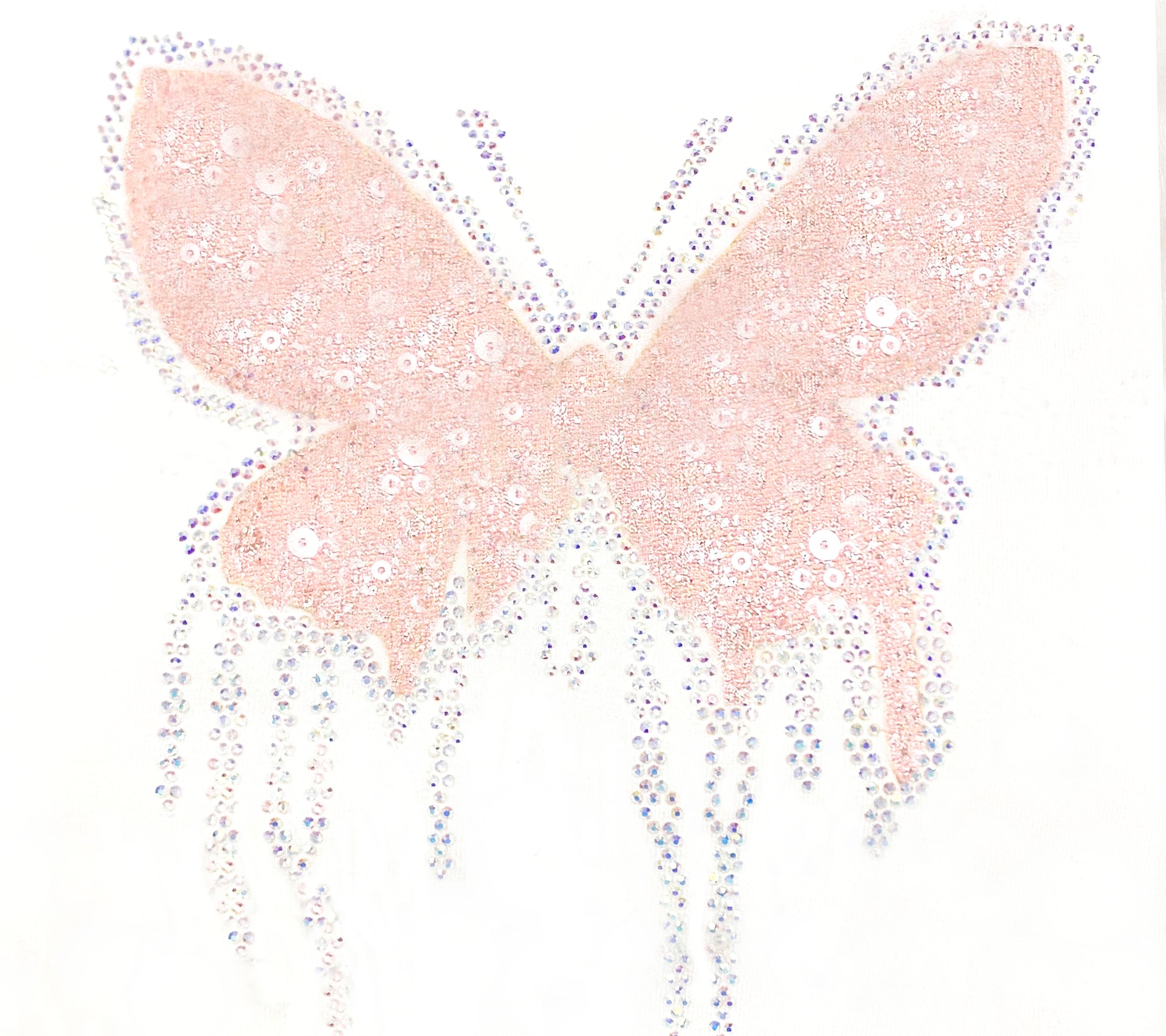 The Pixie Drip Butterfly Tee - Peach Sorbet