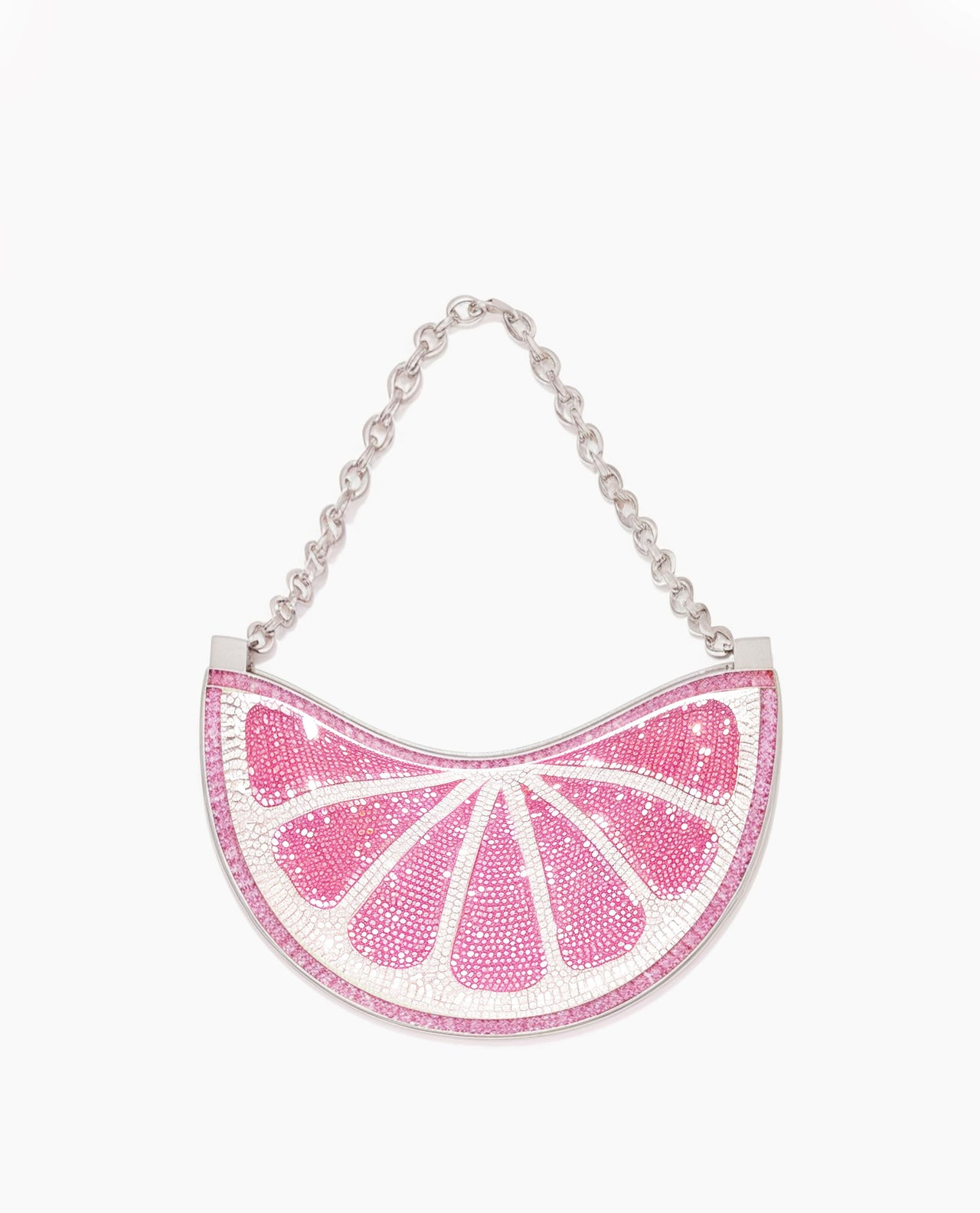 Pink diamond chain bag