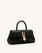 Evania U-Lock Top Handle Bag - Black