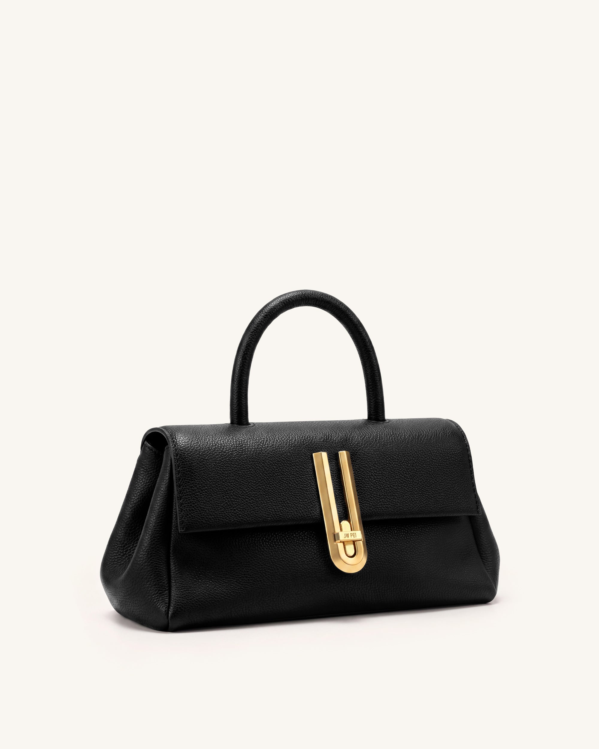 Evania U-Lock Top Handle Bag - Black
