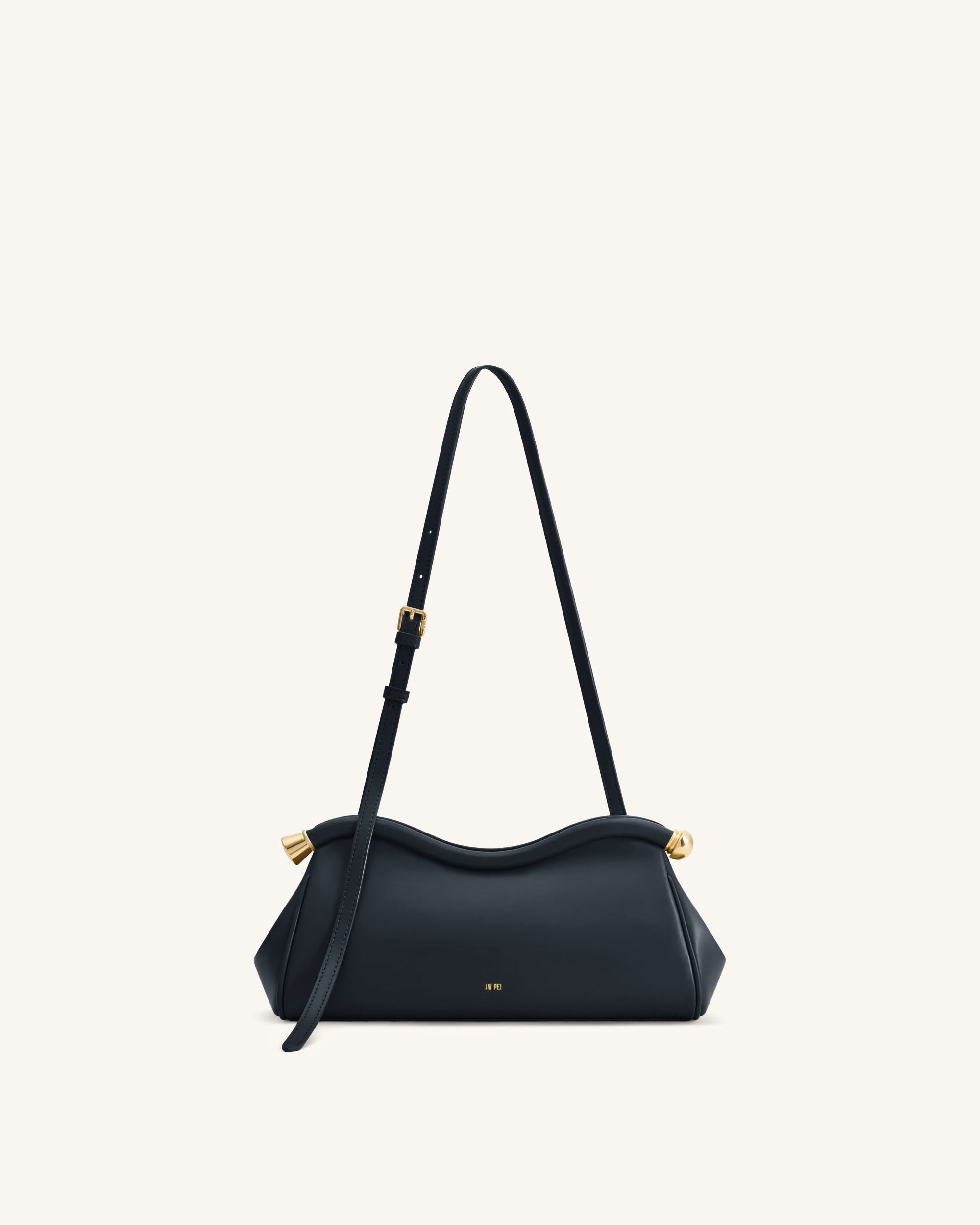 Naomi Curved Shoulder Bag - Navy Blue