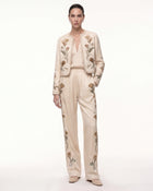 Calla Lily Printed Pants - Ivory