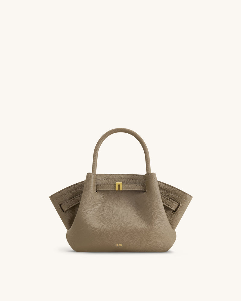 Hana Mini Tote Bag - Mud Gray