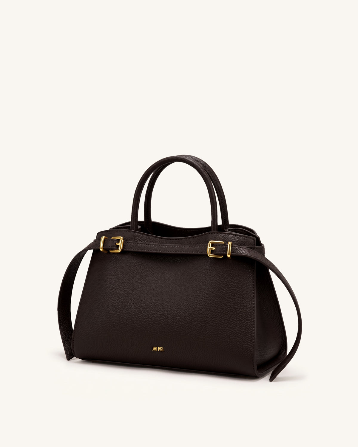 Ella Structured Tote - Dark Brown