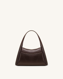 Carmen Flap Top Handle Bag - Dark Brown