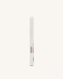 Tulip Faux Pearl Phone Case - White
