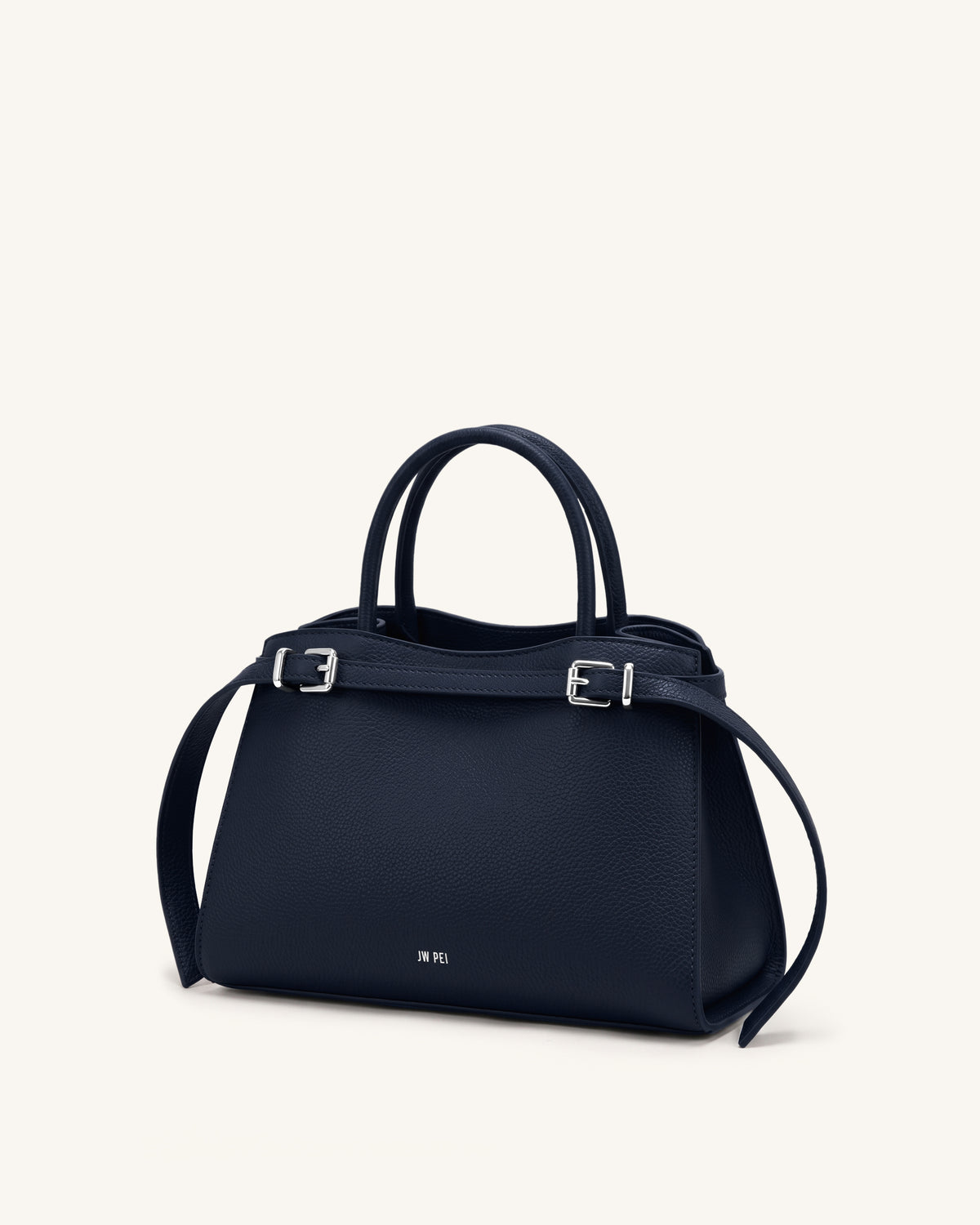 Ella Structured Tote - Navy Blue