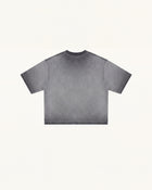 The Radiant 3D Pearl Butterfly  Tee - Acid Charcoal