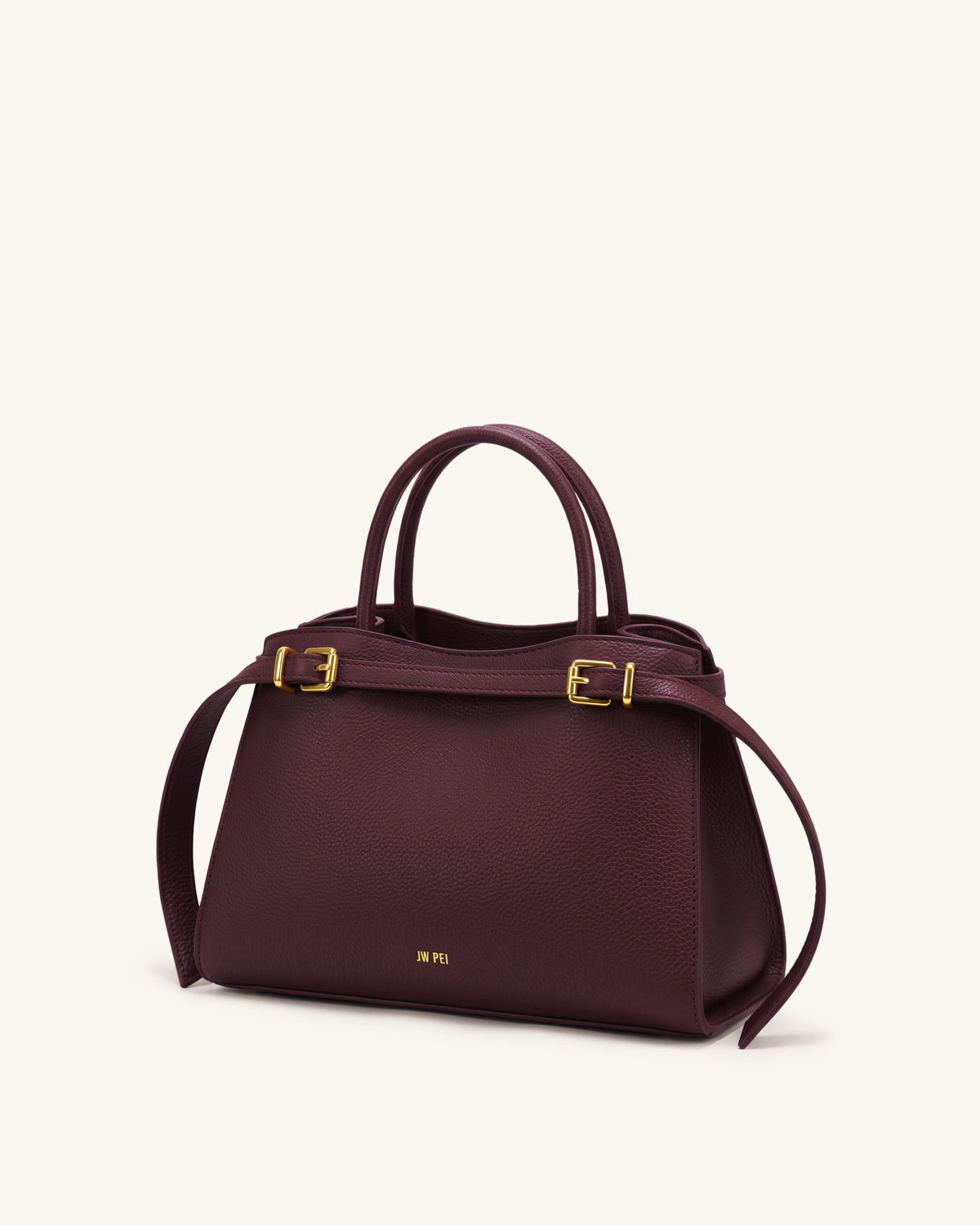 Ella Structured Tote - Deep Red