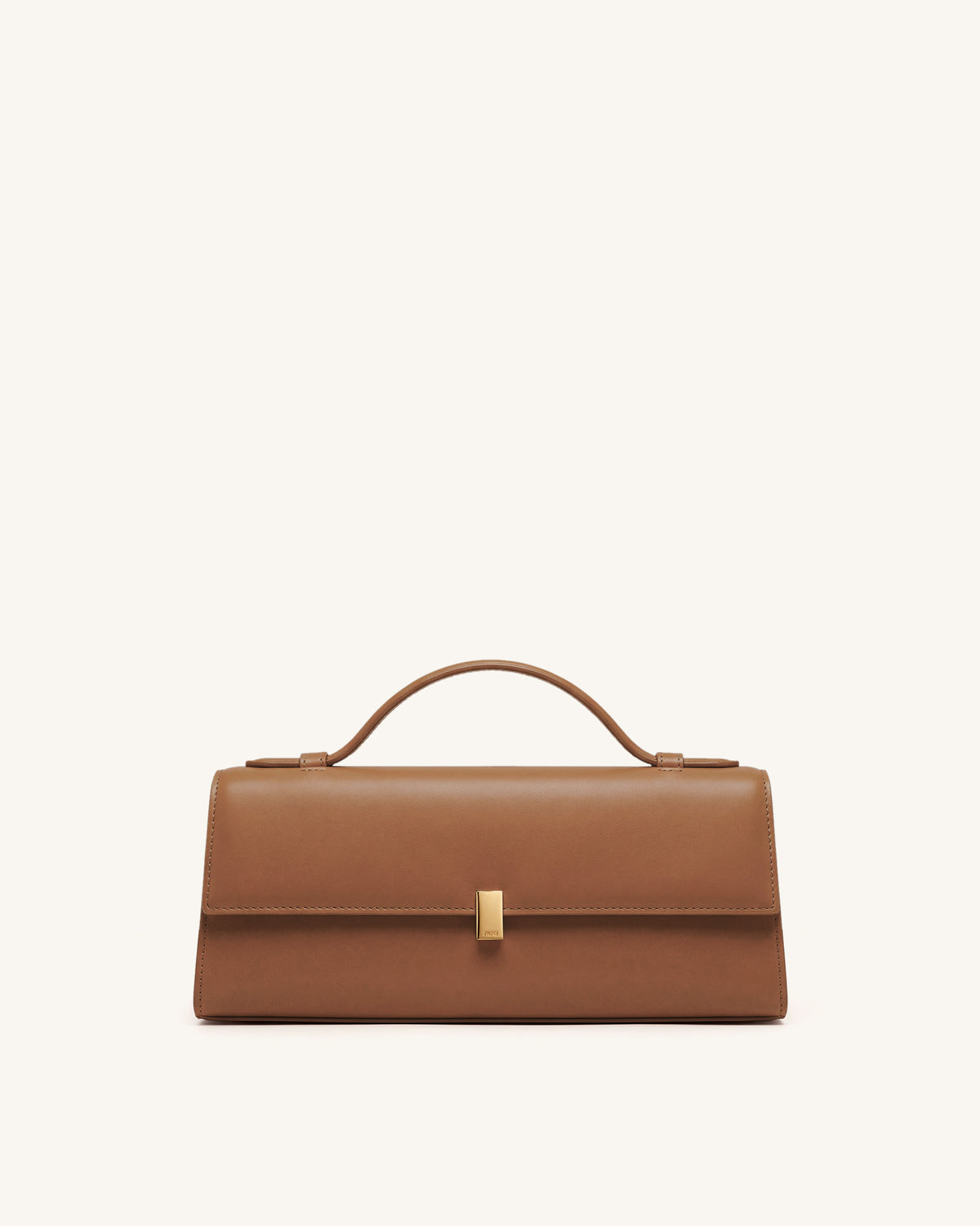 Delphine Flap Top Handle Bag - Terracotta Brown