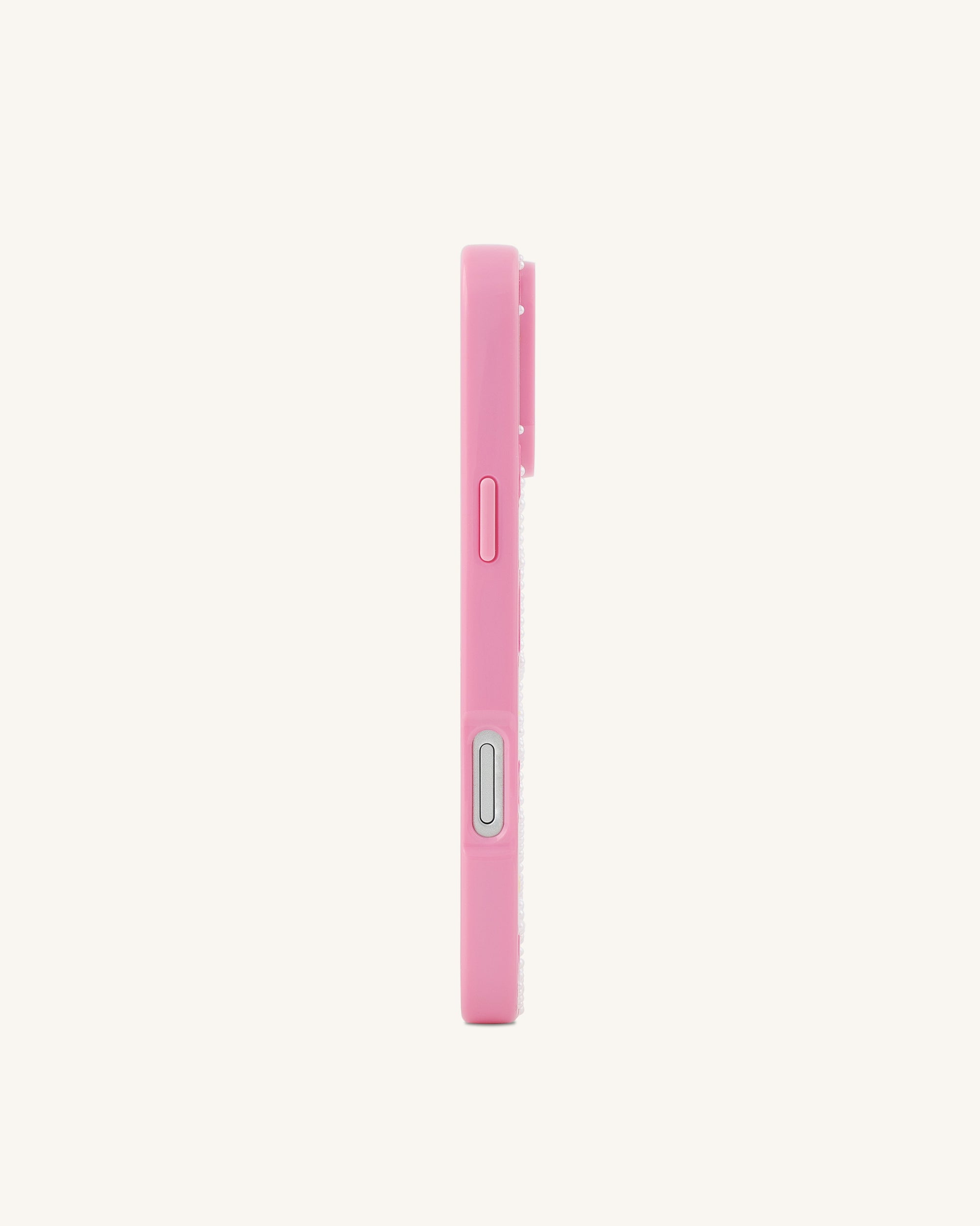 Pink Heart Pattern Phone Case - Pink
