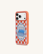 Mediterranean Sardines Artificial Crystal Phone Case - Orange