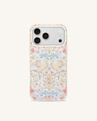 Vintage Romance Swan Pearl Shell Phone Case - White