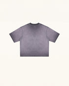 The Angelic Dripping Crystal Wings Tee - Smoke Purple