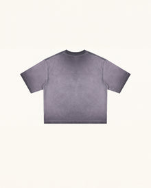 The Angelic Dripping Crystal Wings Tee - Smoke Purple