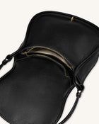 Arla Small Hobo Bag - Black Pebbled