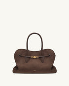 Adele Metal Rope Knot Tote Bag - Mocha Brown