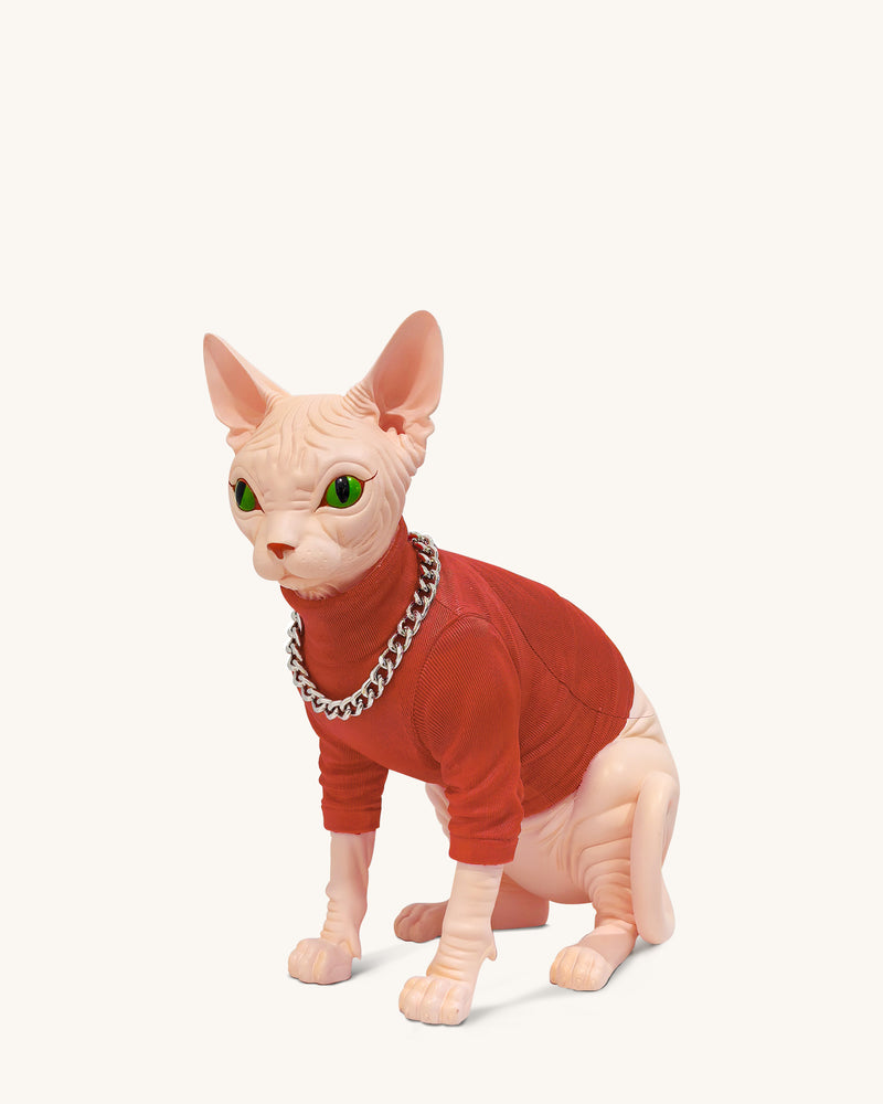 Sadie Cat Clutch - Red/Pink