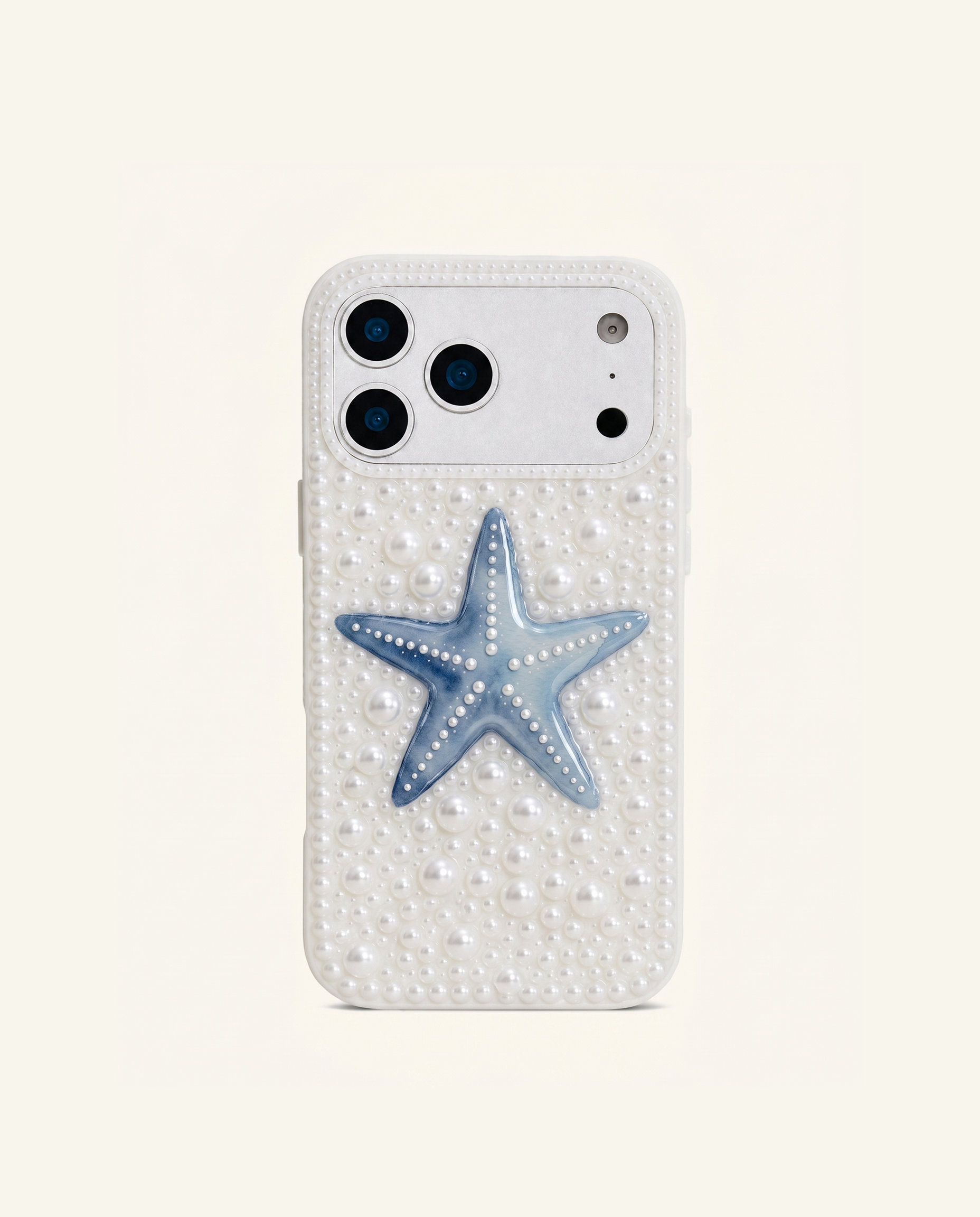 Starfish Pearl Phone Case - White