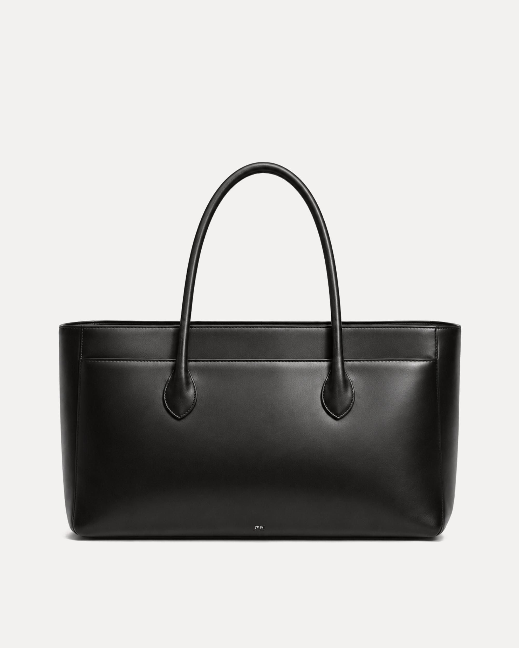 Avery Smooth Tote Bag - Black