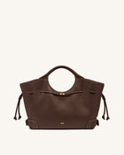Elara Drawstring Tote Bag - Brown