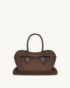 Adele Metal Rope Knot Tote Bag - Mocha Brown