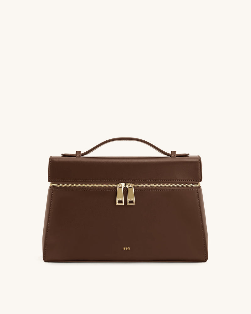 Thea Large Top Handle Bag - Mocha Brown