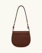 Diana Ring Flap Saddle Bag - Brown