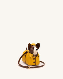 Corgi Raincoat Dog Crossbody Bag - Yellow