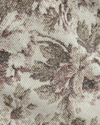 Vintage Floral Pattern Jacket - Beige