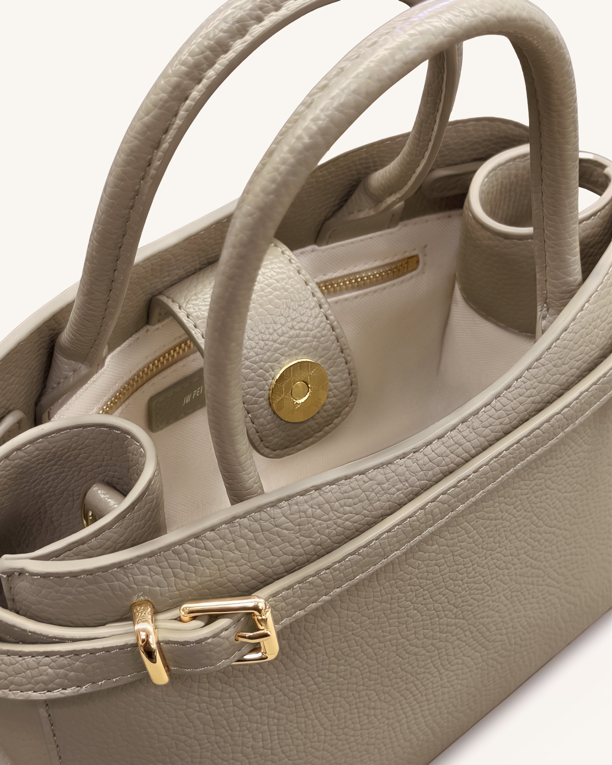 Ella Structured Tote - Taupe