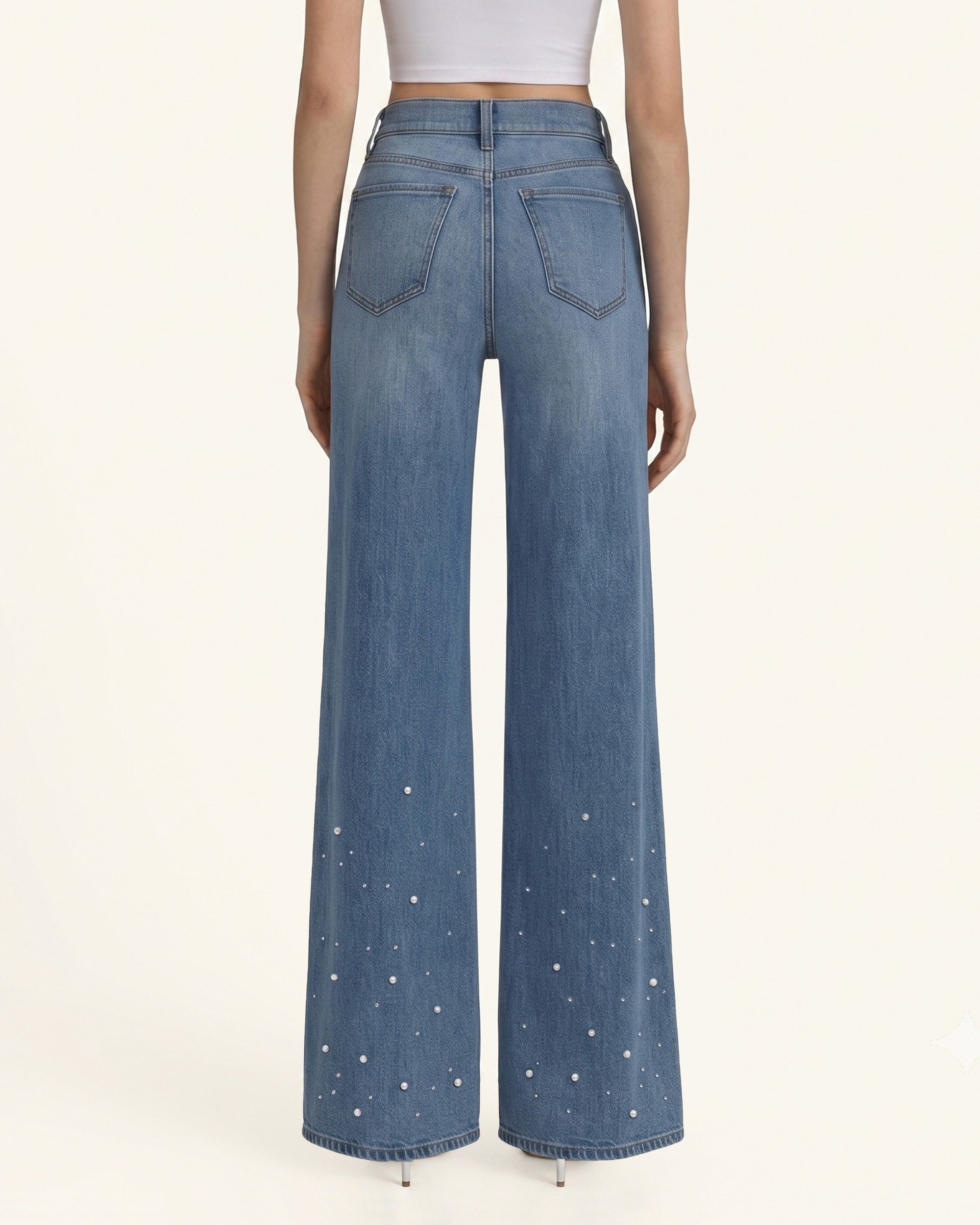The Mermaid Shimmer Pearl Jeans - Dancing in The Moonlight